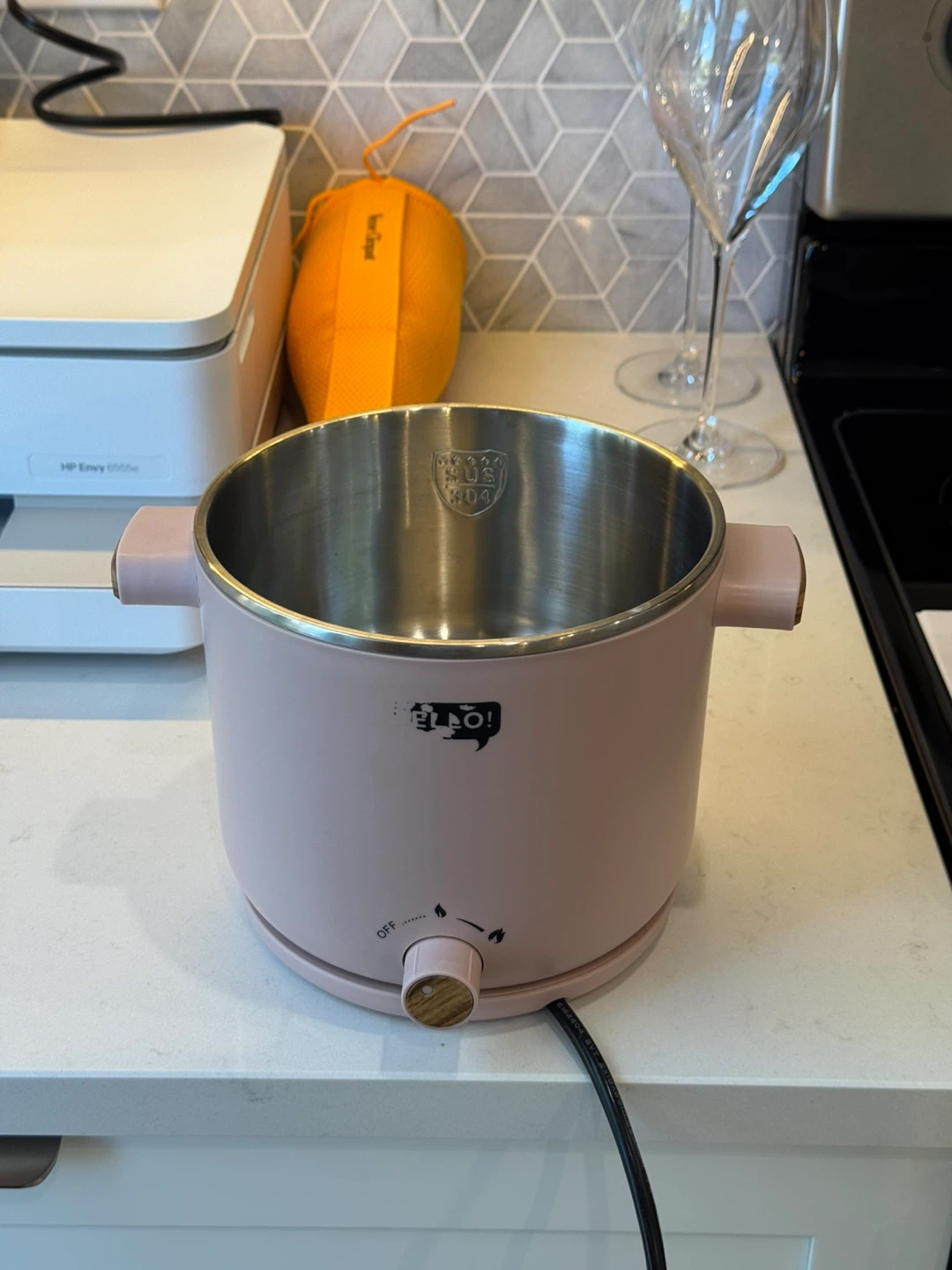 Pink Electric Multi-Cooker Mini Pot