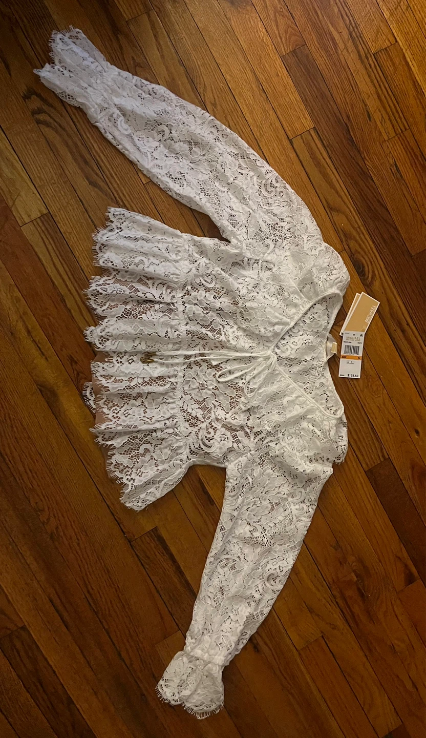 MICHAEL Michael Kors White Lace Blouse