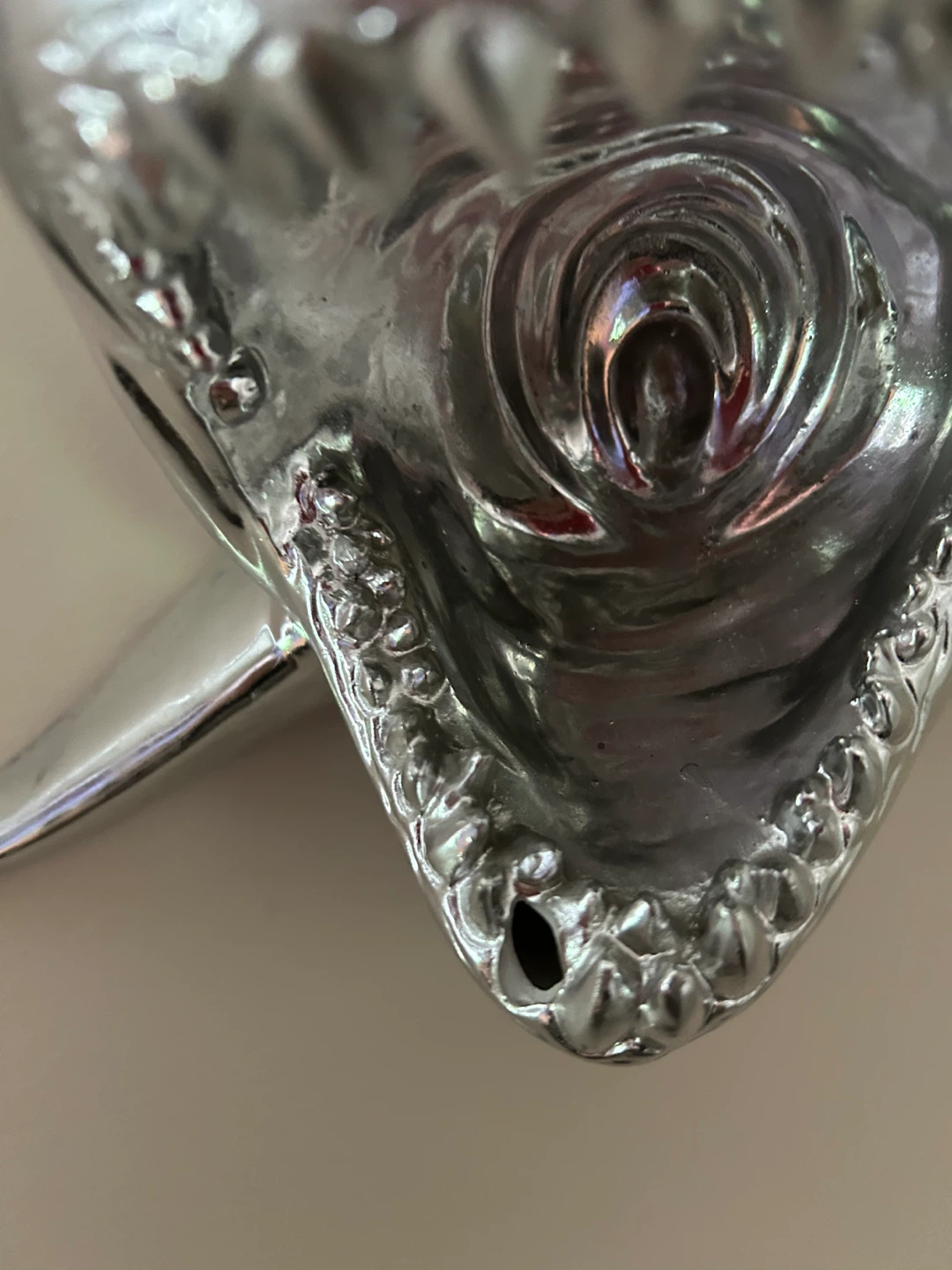 Silver T-Rex and/or Silver Shark Head Wall Mount - photo 5