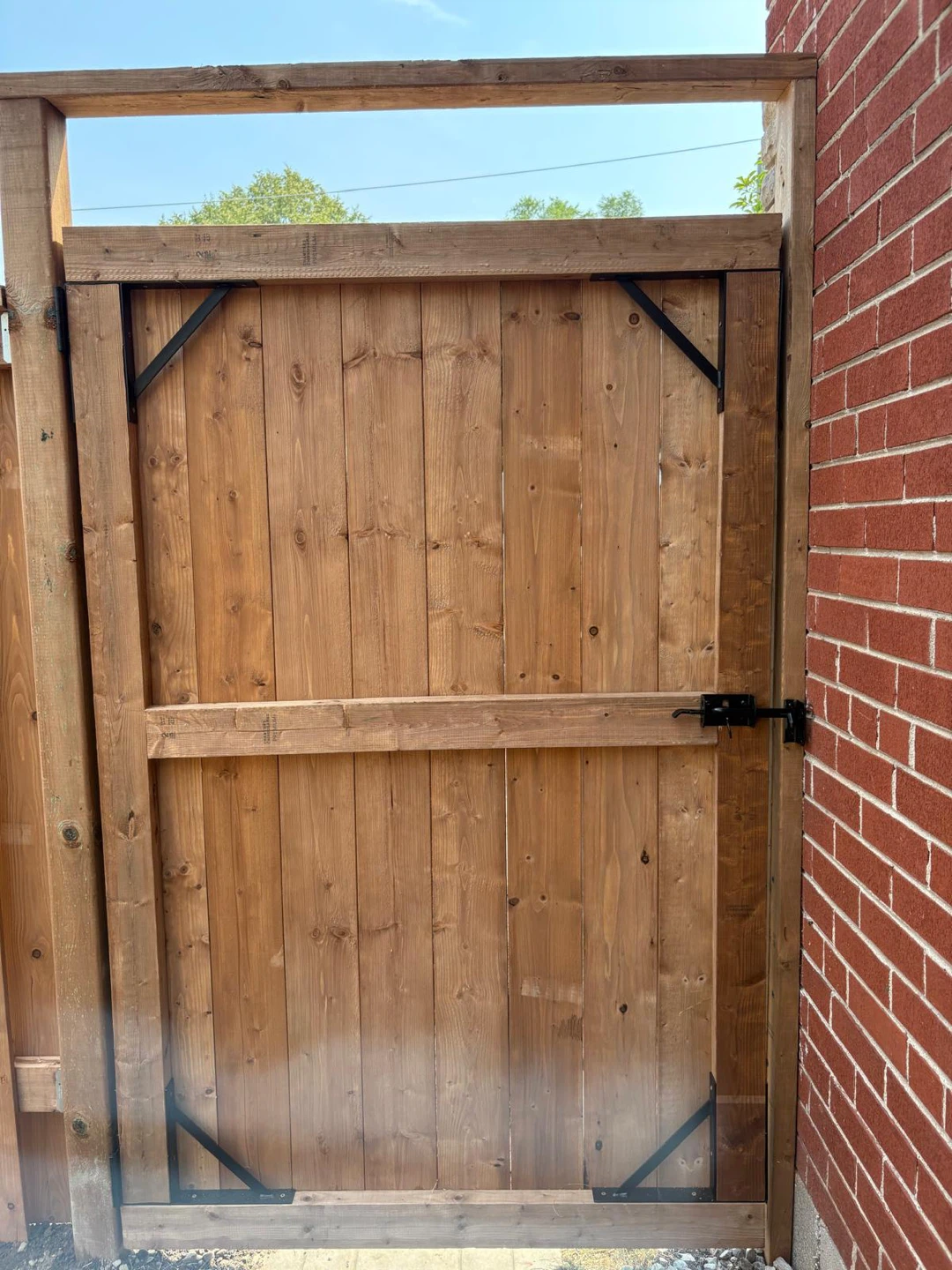 Wooden Deck with Pergola and Gate - photo 5