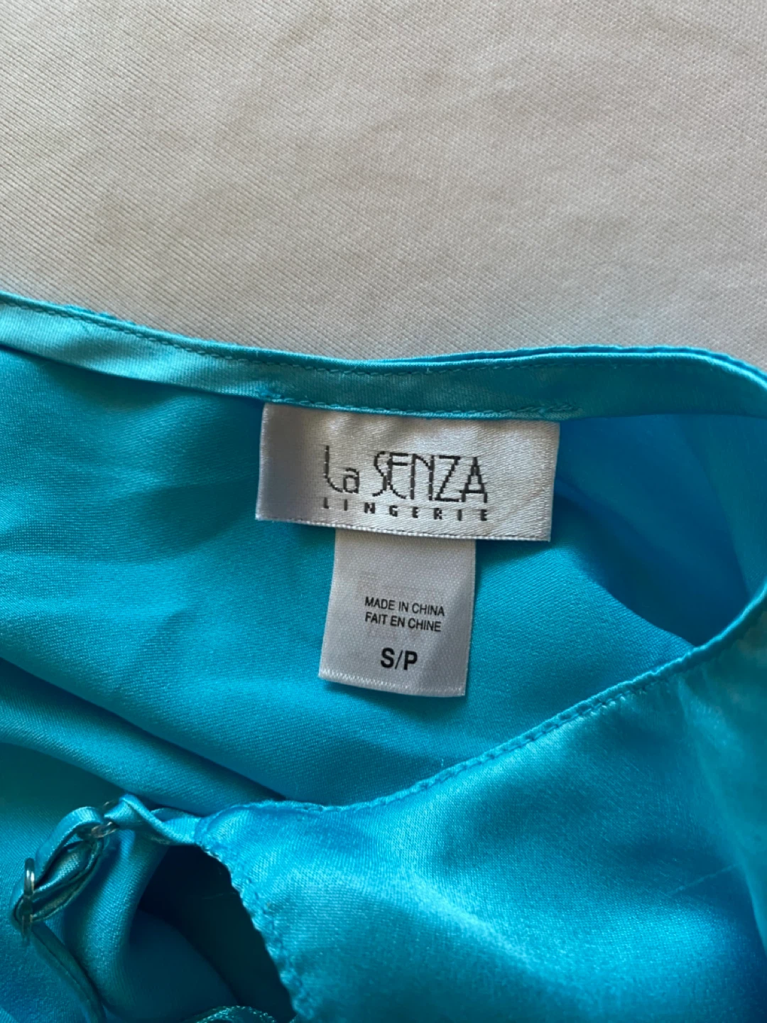 La Senza Lingerie Blue Lace-Up Slip Dress - photo 3