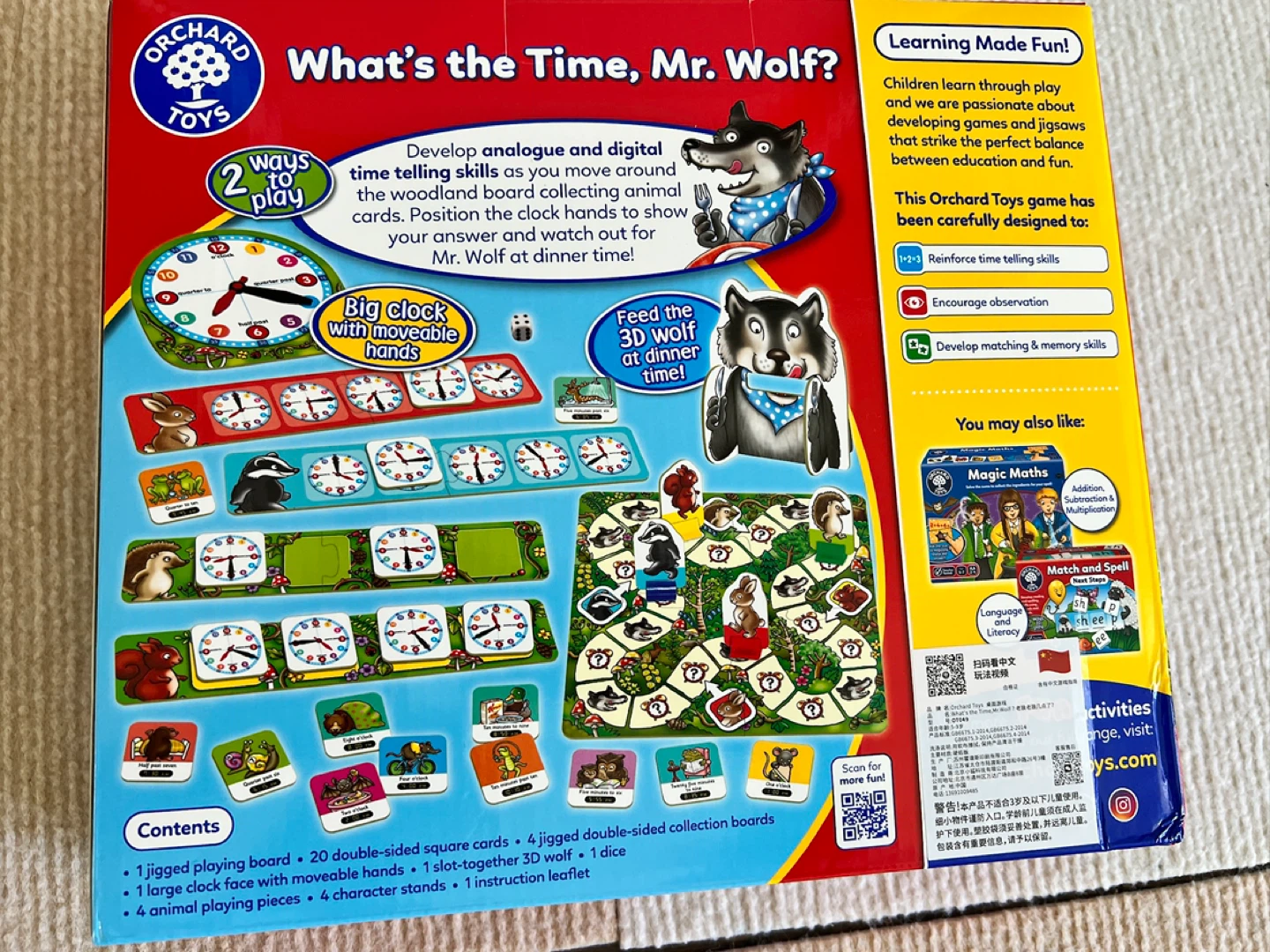 Orchard Toys What's the Time, Mr. Wolf? Board Game for kids - photo 2