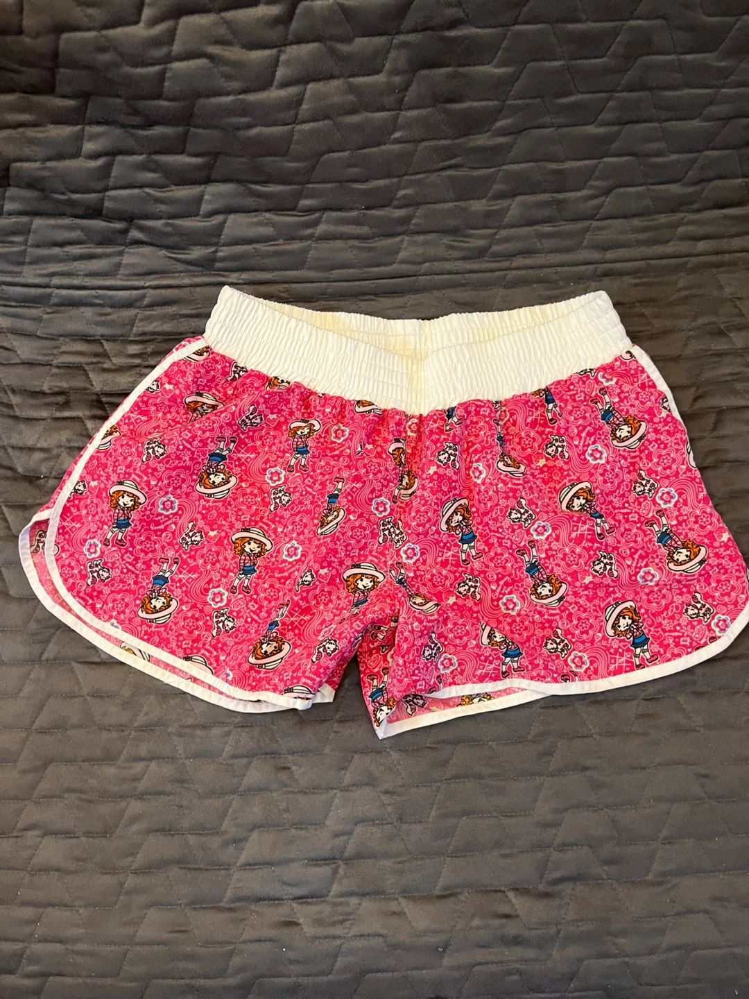 Pink Graphic Print Shorts