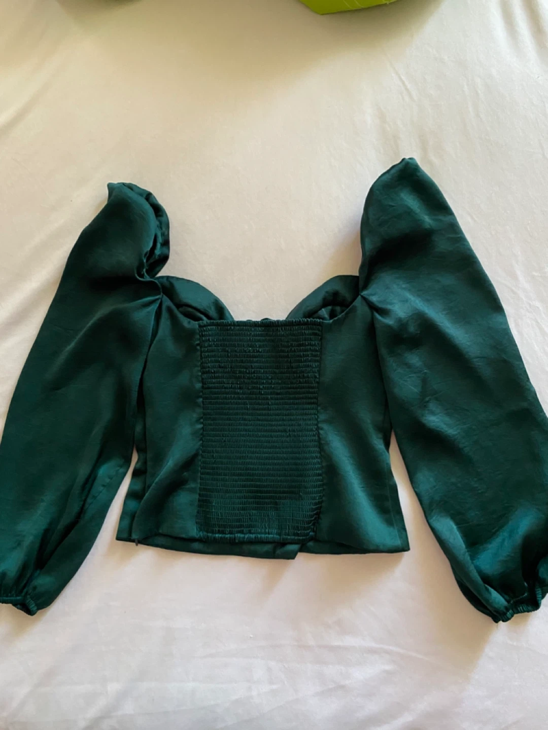 Wilfred Emerald Green Corset Top - photo 2