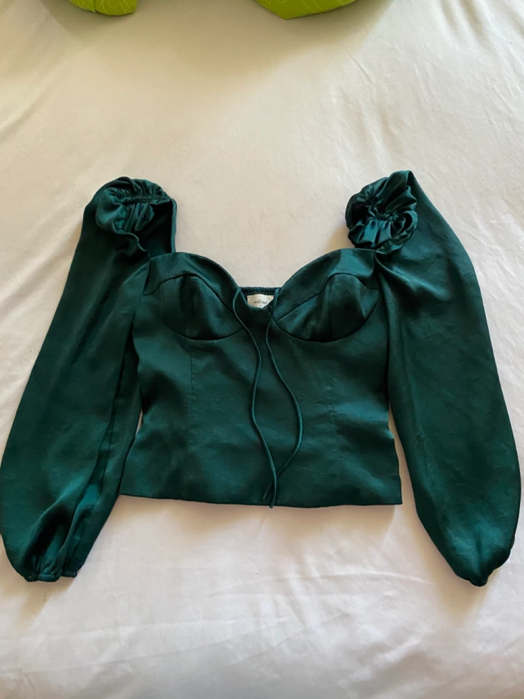 Wilfred Emerald Green Corset Top