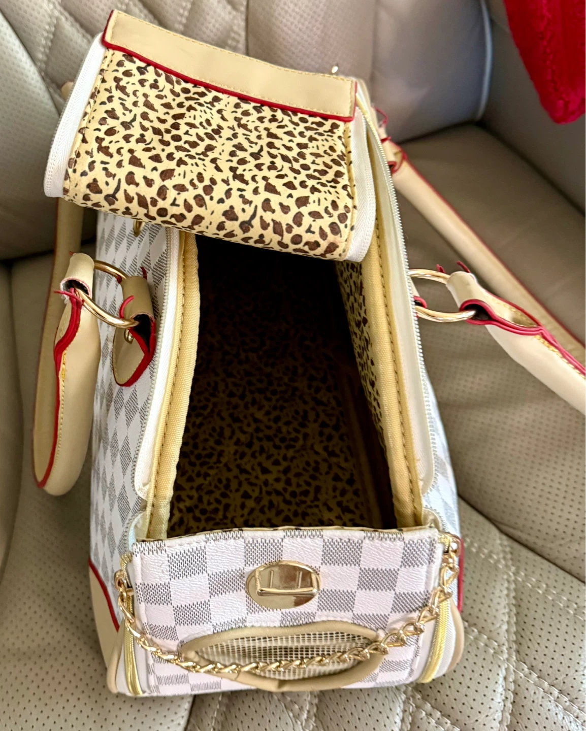 Designer Inspired Pet Carrier Bag - photo 5