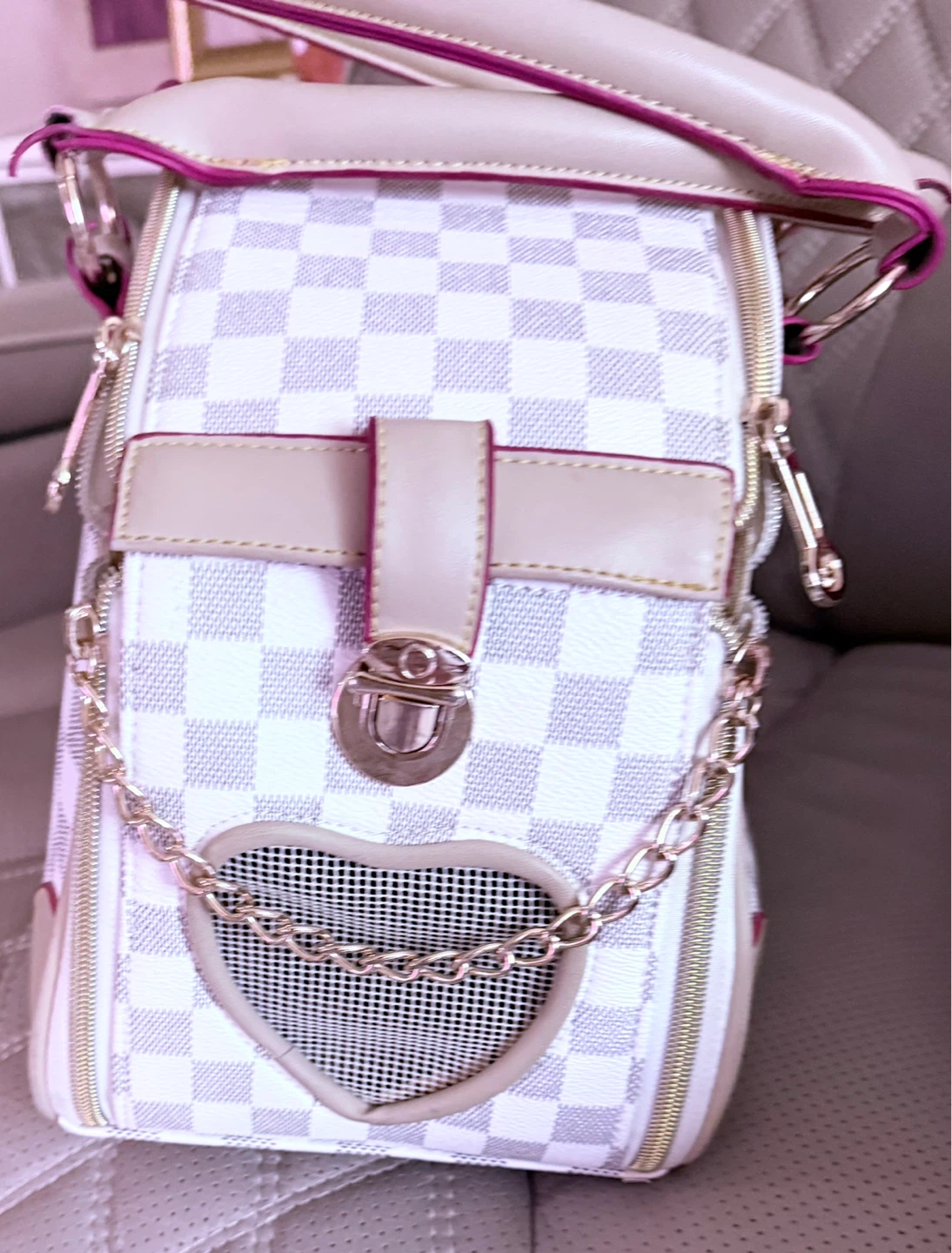 Designer Inspired Pet Carrier Bag - photo 4