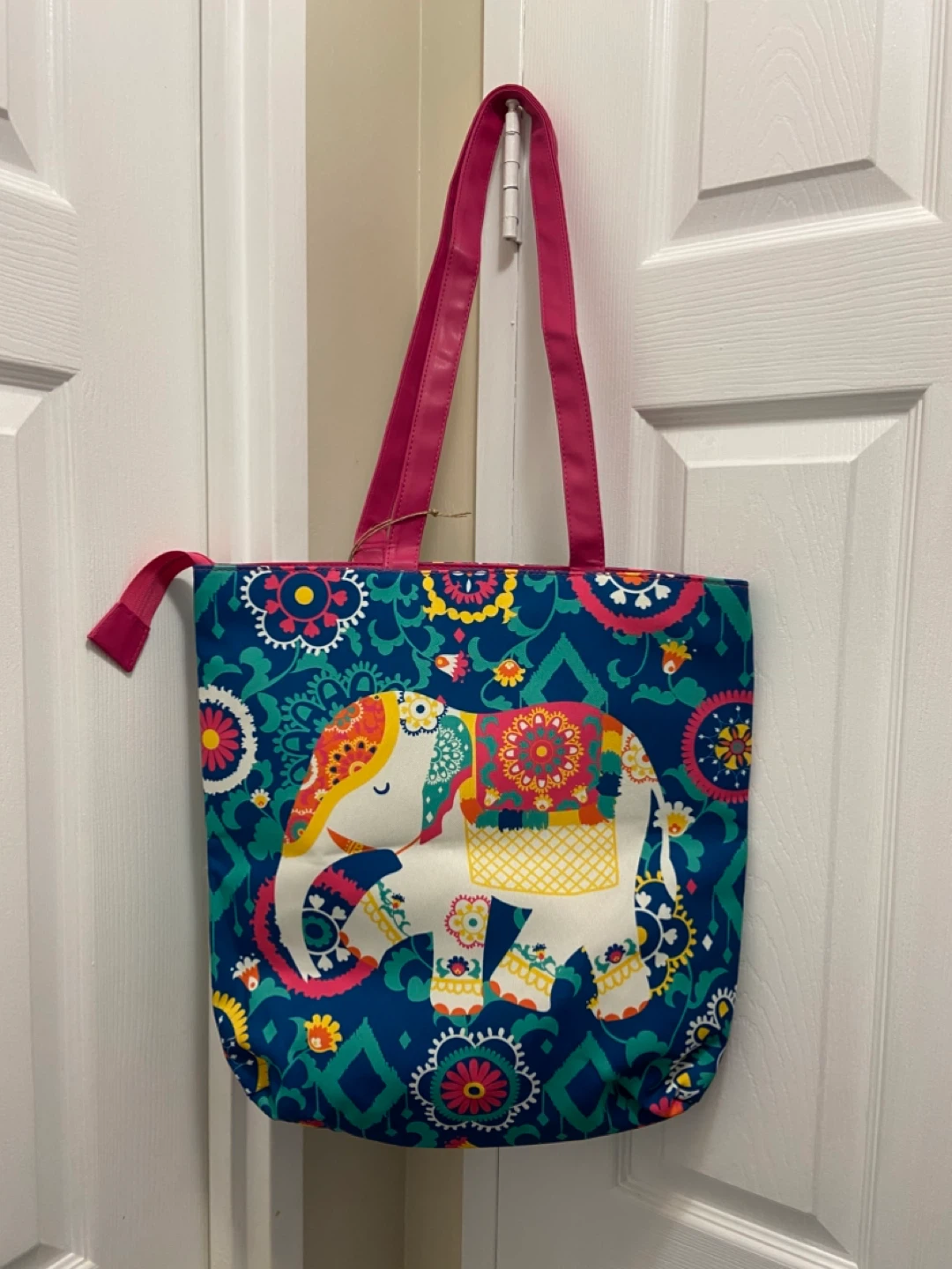 Teal Chumbak Elephant Tote Bag - photo 2