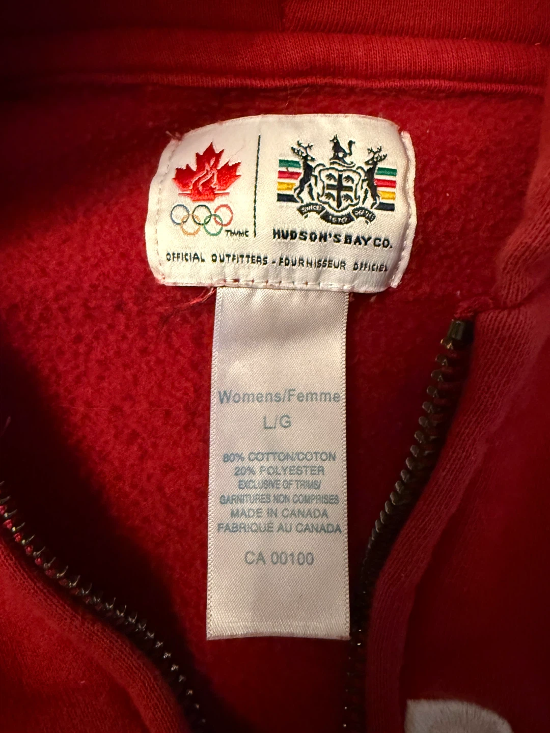 Hudson's Bay Co. Canada Olympic Hoodie women’s Size L - photo 5