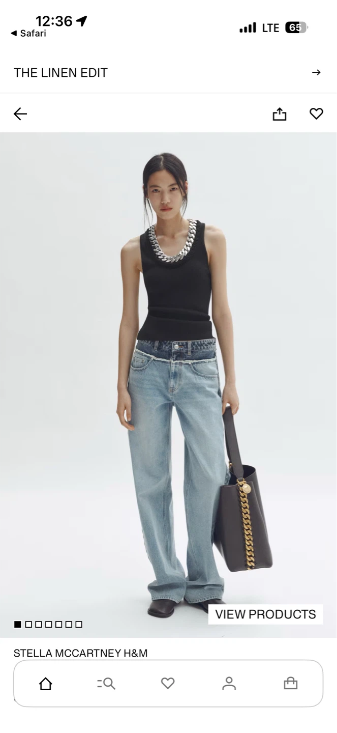 Stella McCartney x H&M Black Chain Detail Tank Top