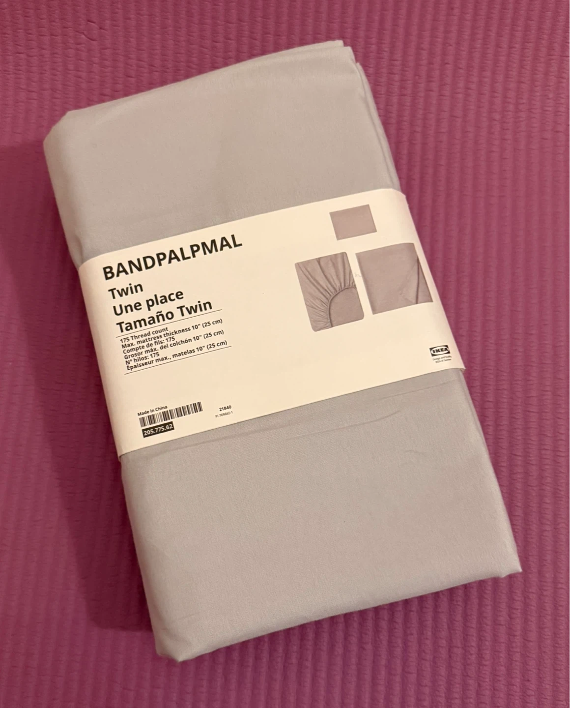 NEW✨IKEA Twin Sheet Set - Light Gray - photo 2