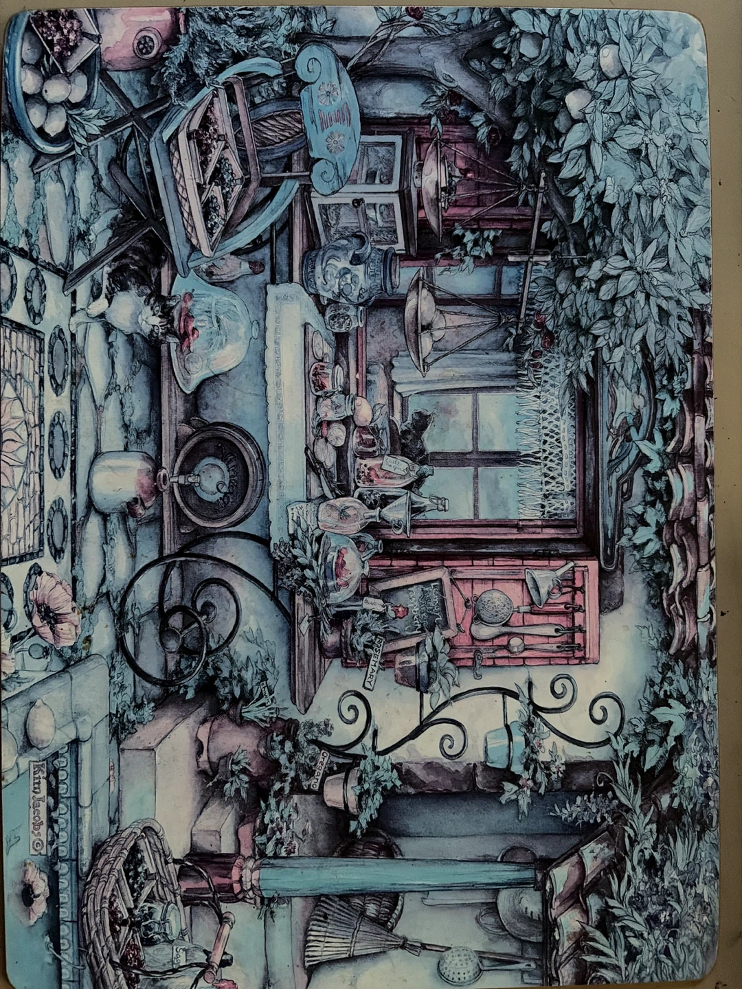 Kim Jacobs Art Print - Kitchen Garden Theme