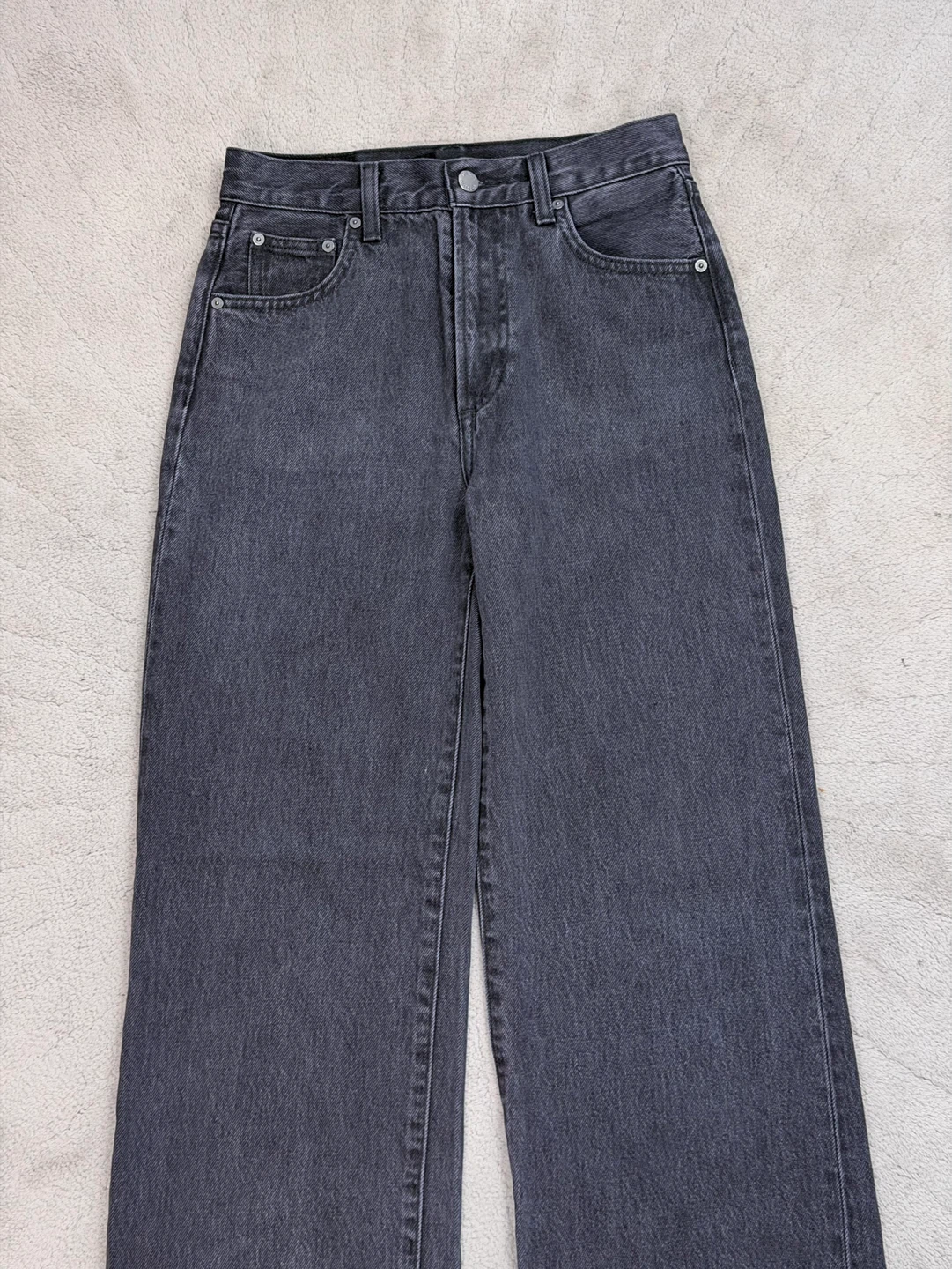 DENIM FORUM The Farrah Hi-Rise Wide Leg Jeans - photo 2
