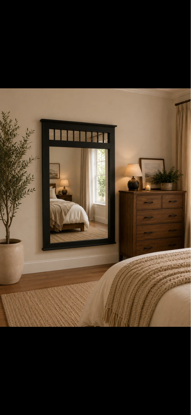 Beautiful Mirror with Stylish Silver Bars - photo 5