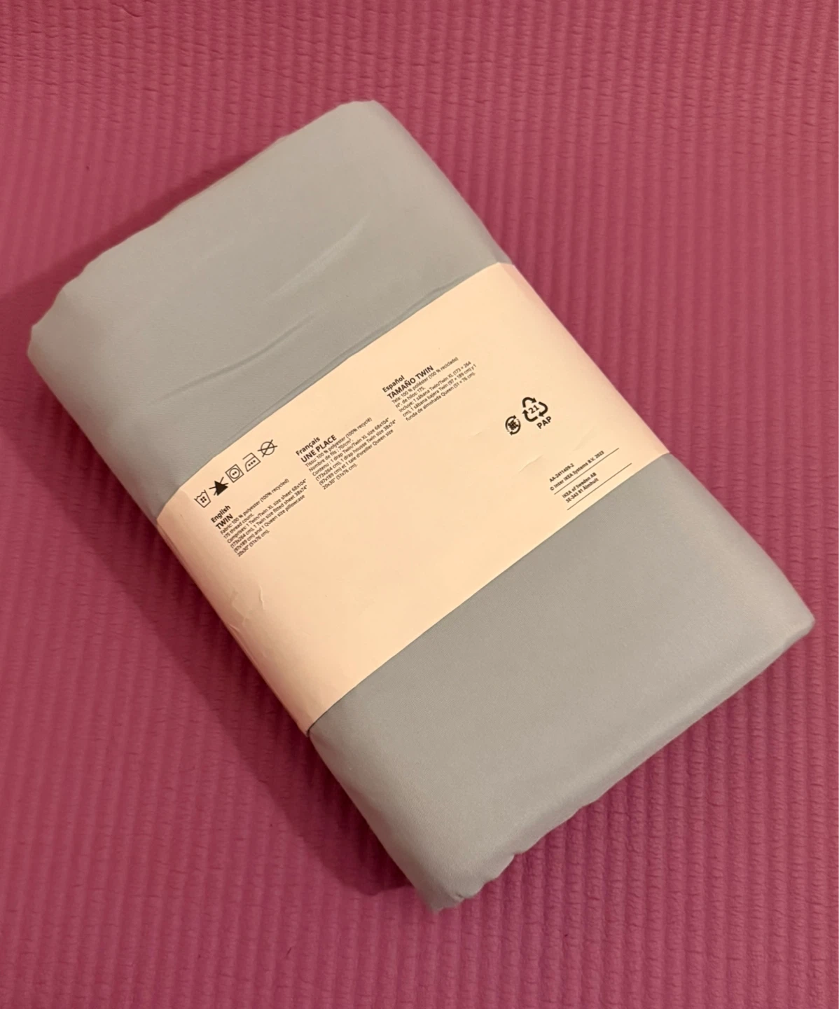 NEW✨IKEA Twin Sheet Set - Light Blue - photo 3
