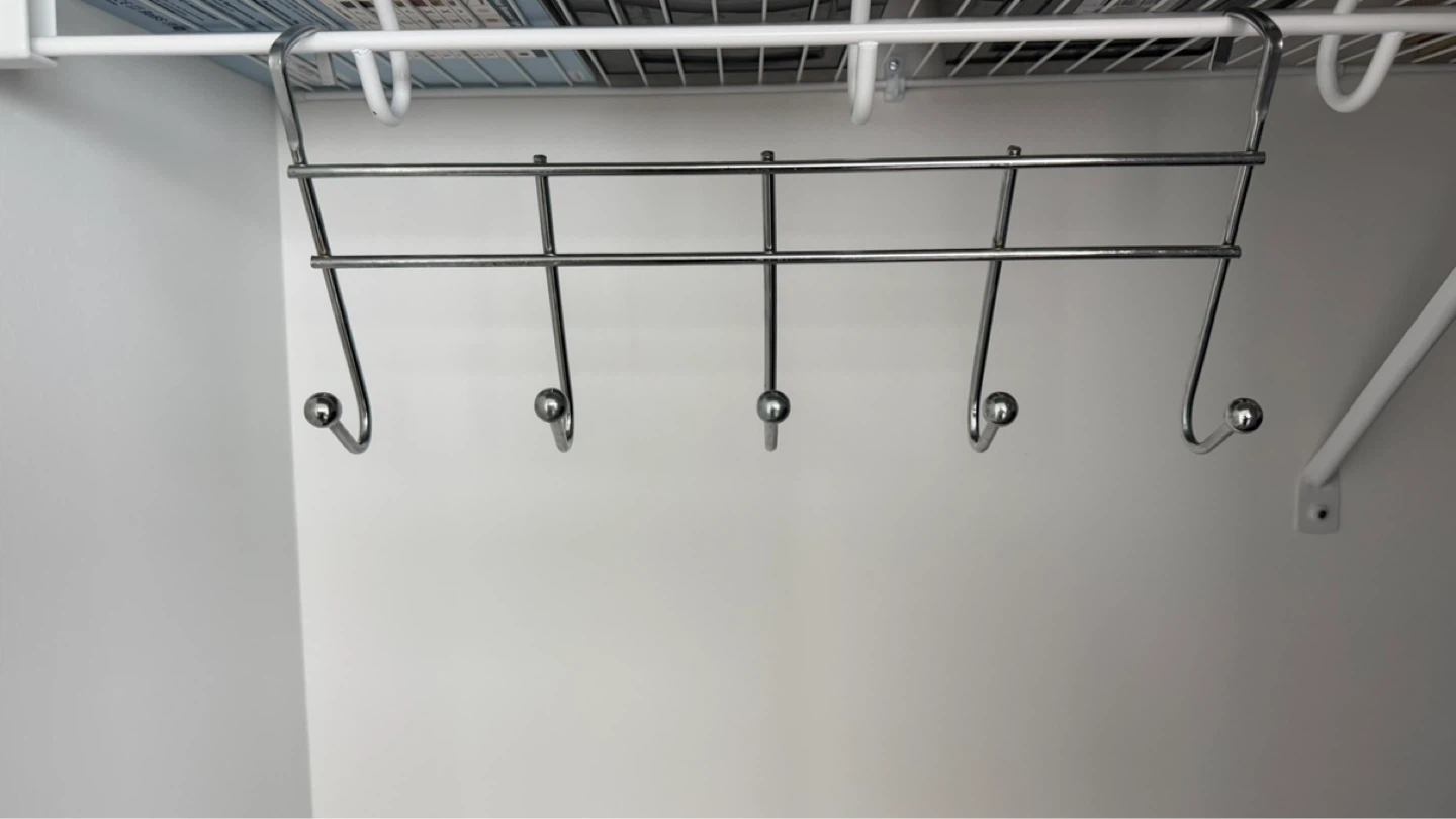 2x Over-the-Door Hook Rack