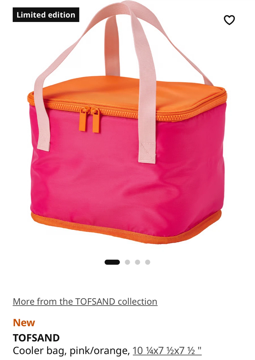 NEW✨Limited Edition Cooler Bag Pink/Orange
