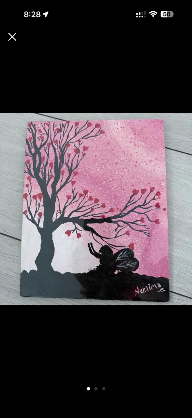 Handmade Fairy Tree Painting - photo 2