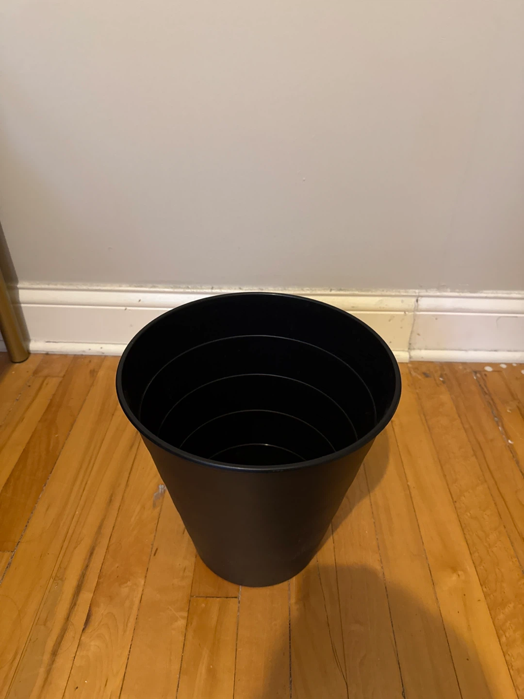Black Plastic Trash Can - photo 2
