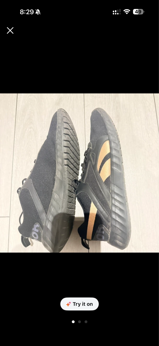 Reebok Black & Gold Running Shoes - photo 3