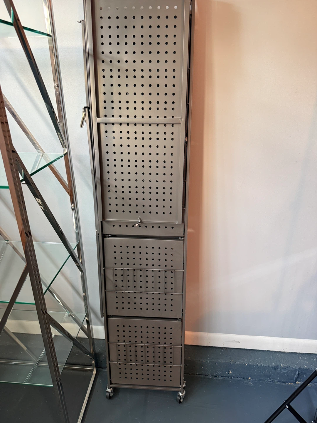 Folding 5-Tier Rolling Storage Shelf - photo 3