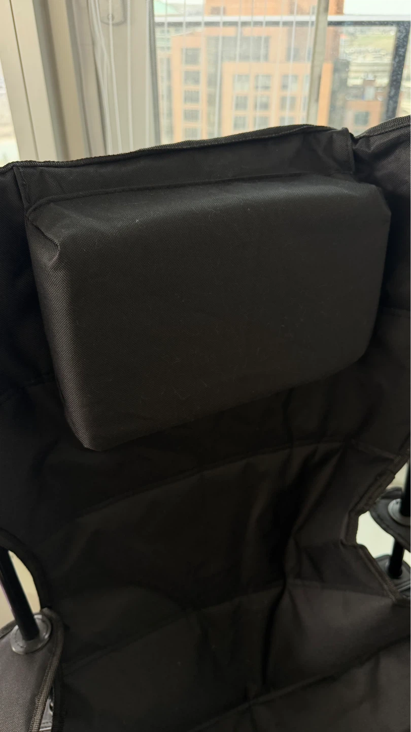 Black Camping Chair with Cup Holders and carrier bag - photo 2