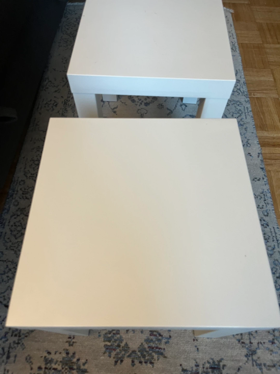Pair of ikea white side tables - photo 3