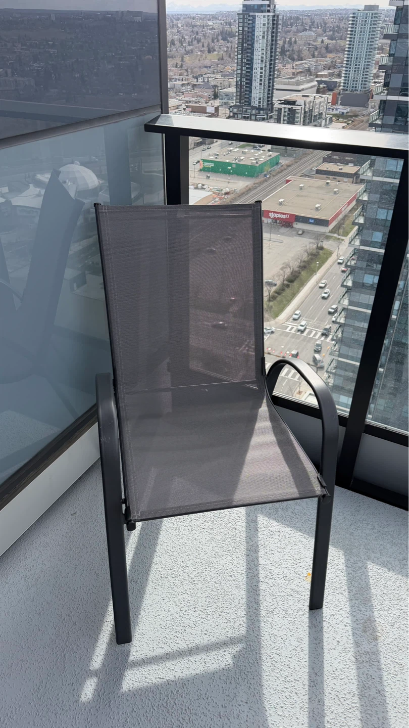 Grey Outdoor Patio Chair