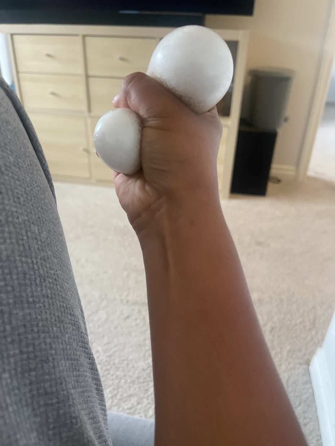 White Squishy Stress Balls - photo 2