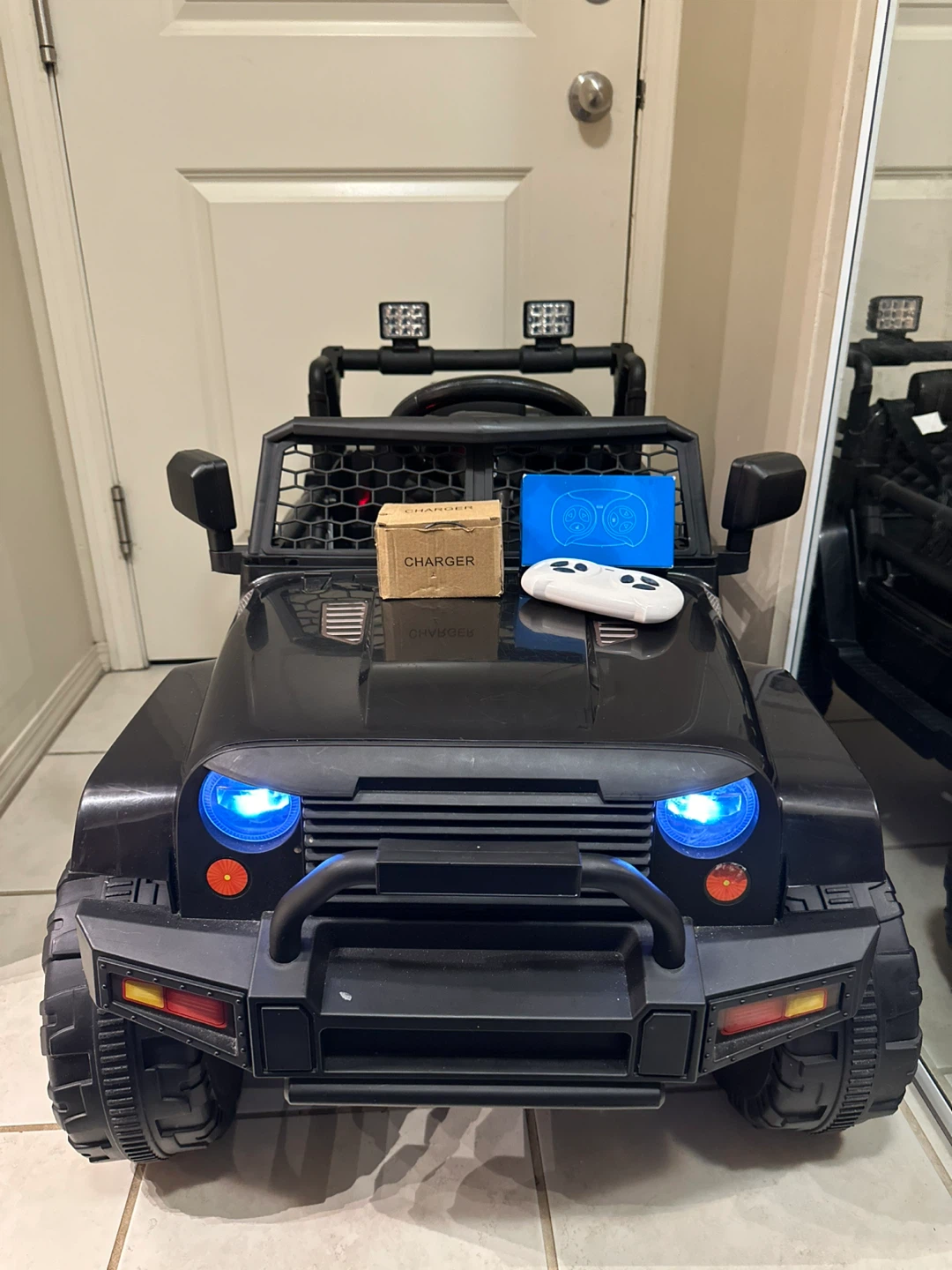 Black Ride-On Jeep with Remote Control