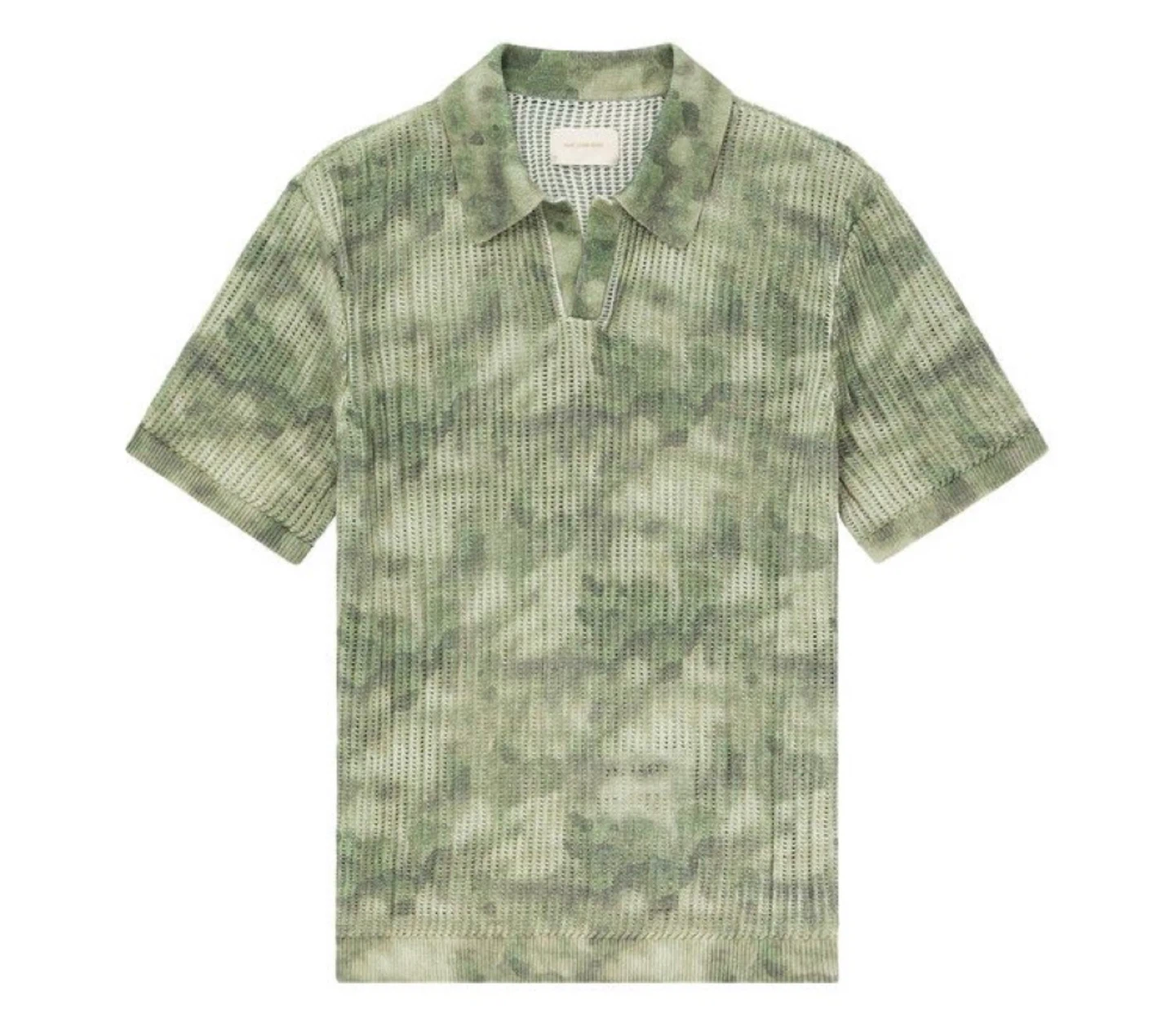 Aimé Leon Dore Mesh Knit Polo 'Green Camo' - Size L (SS24)