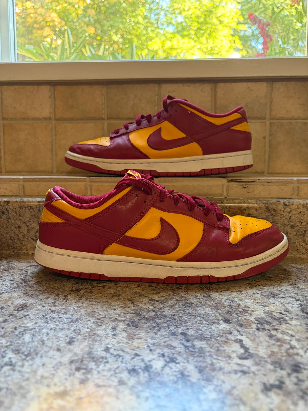 Nike Dunk Low Burgundy Gold