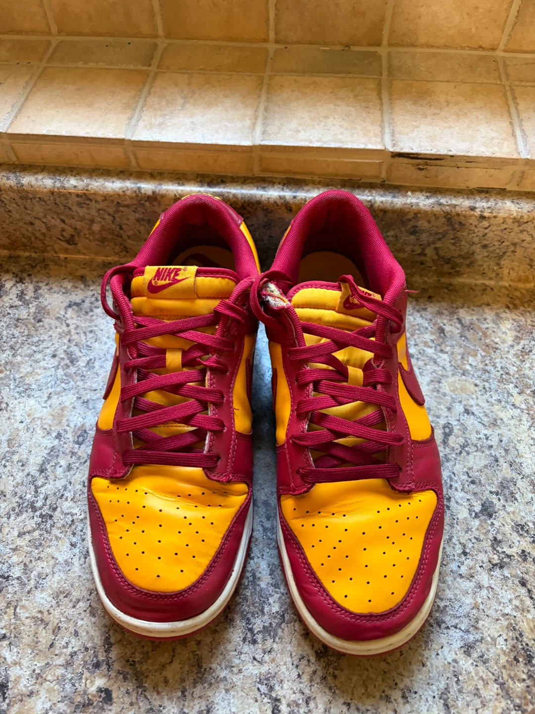 Nike Dunk Low Burgundy Gold - photo 4
