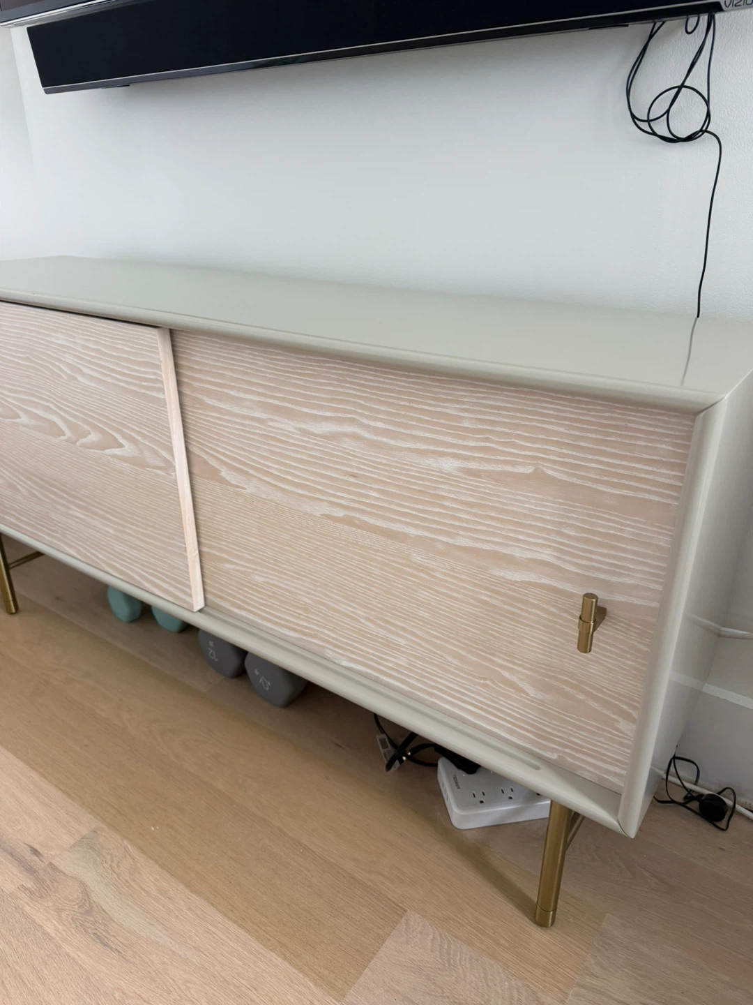West Elm Modernist Wood & Lacquer Console Table - photo 3