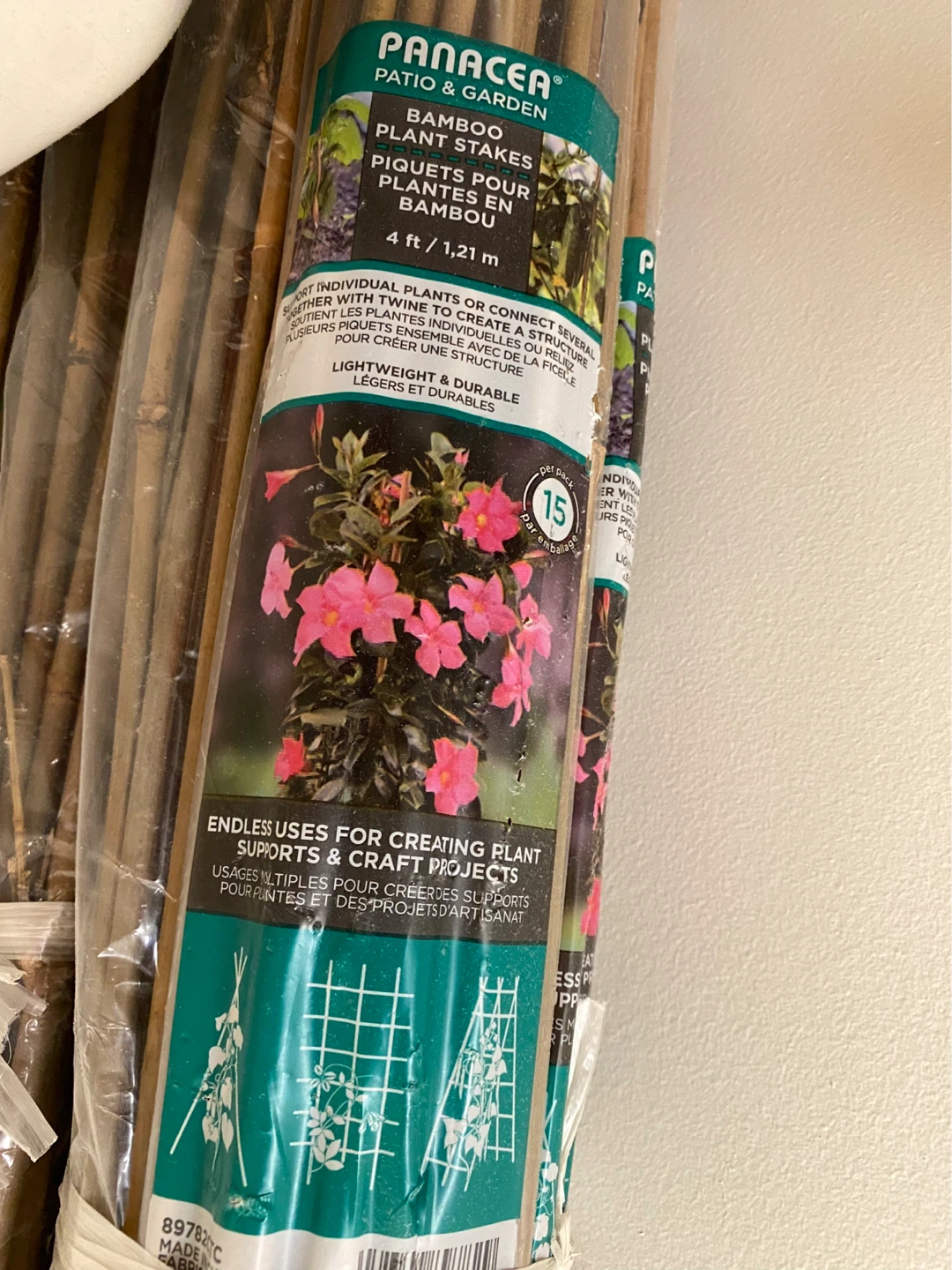 Natural Bamboo Home & Garden Plant Stakes (8 packs available)