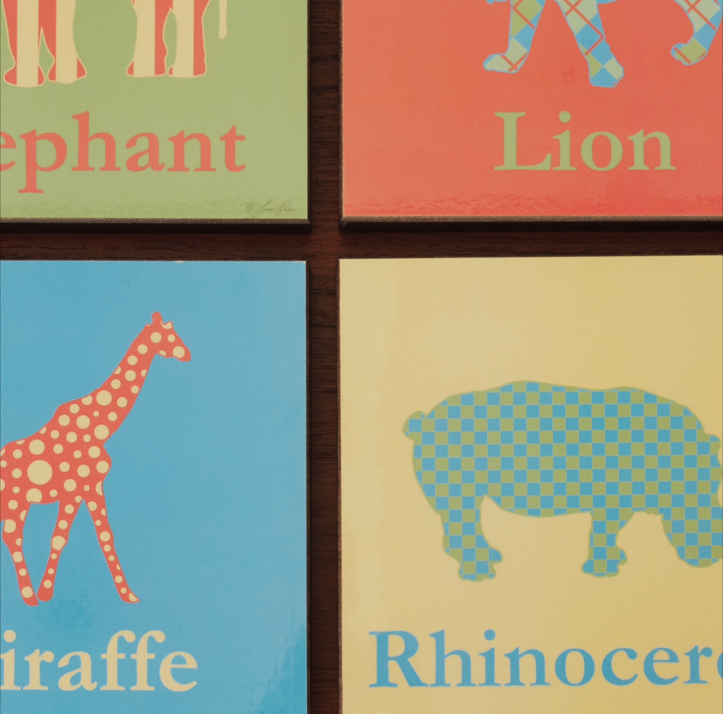 Safari Animal Kids Wall Art Set (4) - photo 2