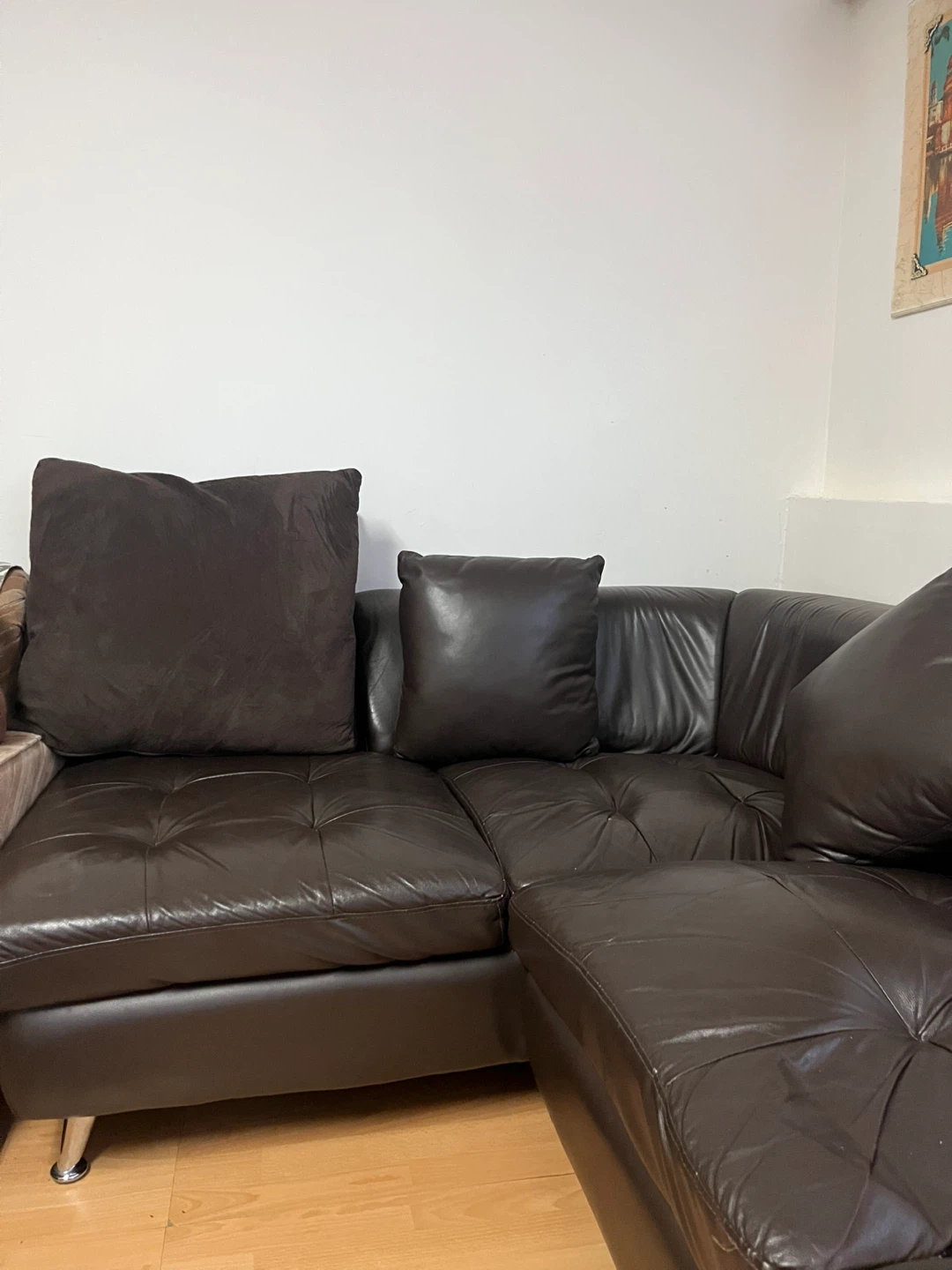 Leather L shape Sofa MOVE OUT SALE - photo 2