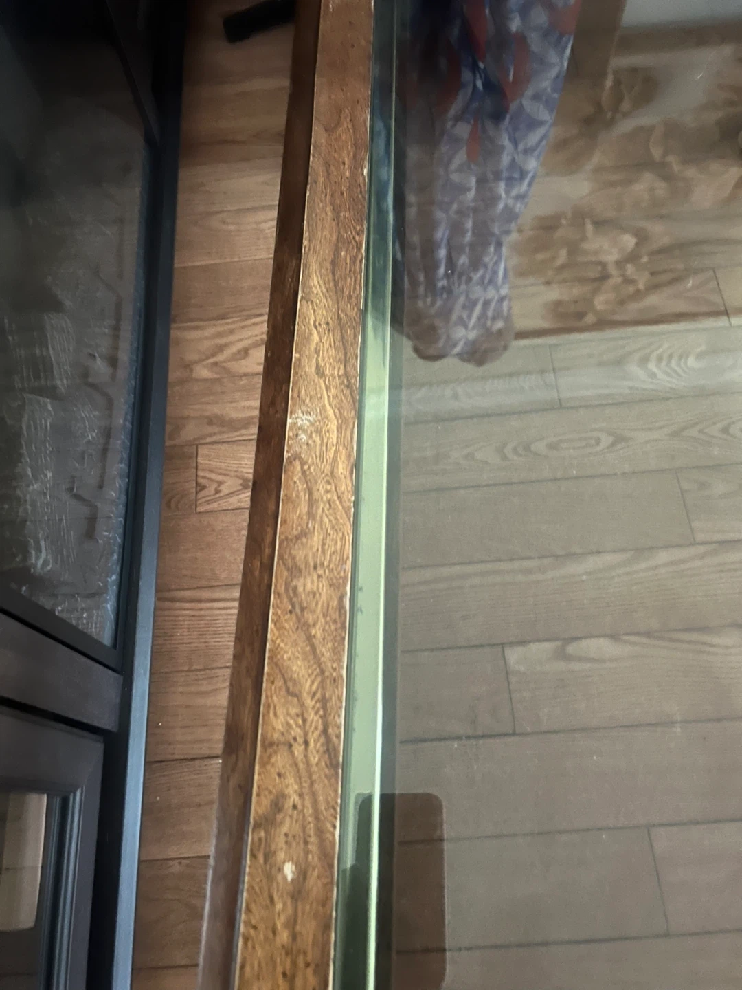 Wooden Coffee Table with Glass Top - photo 5