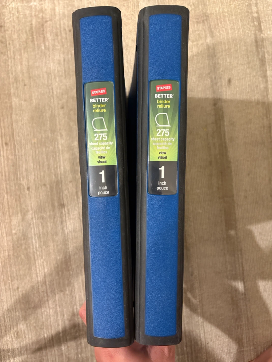 Staples Blue Better Binder 1” Blue (2 Pack) - photo 2