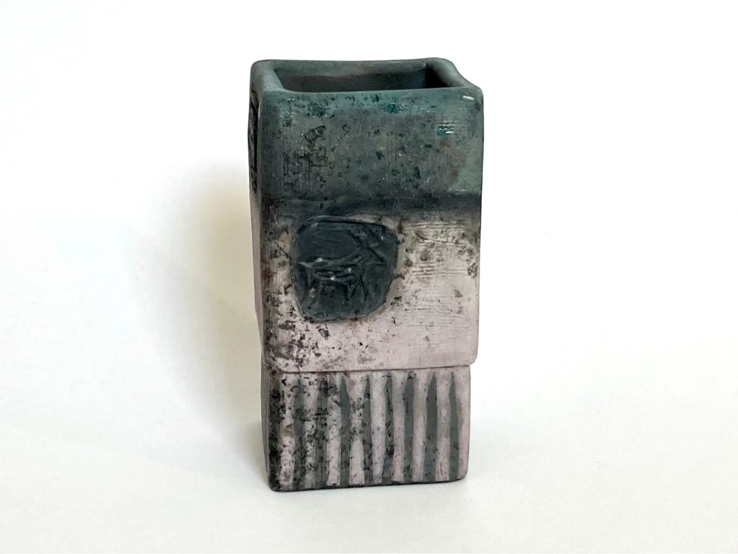 Vintage Jacinthe Bruneau Studio Pottery Art Vase - photo 3