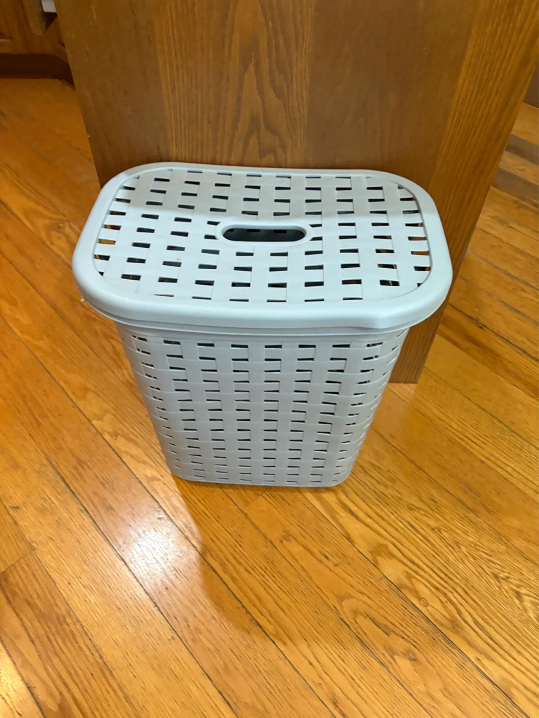Grey Laundry Basket with Lid