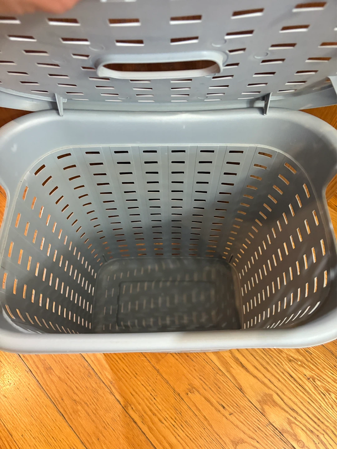 Grey Laundry Basket with Lid - photo 3