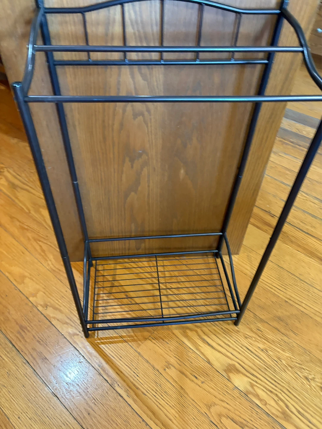 Black Metal Towel/Blanket Rack Stand - photo 2