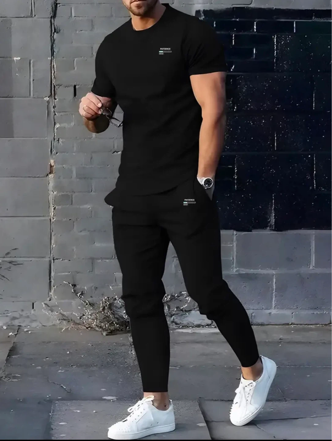 New Men’s Black 2pcs Set - photo 2