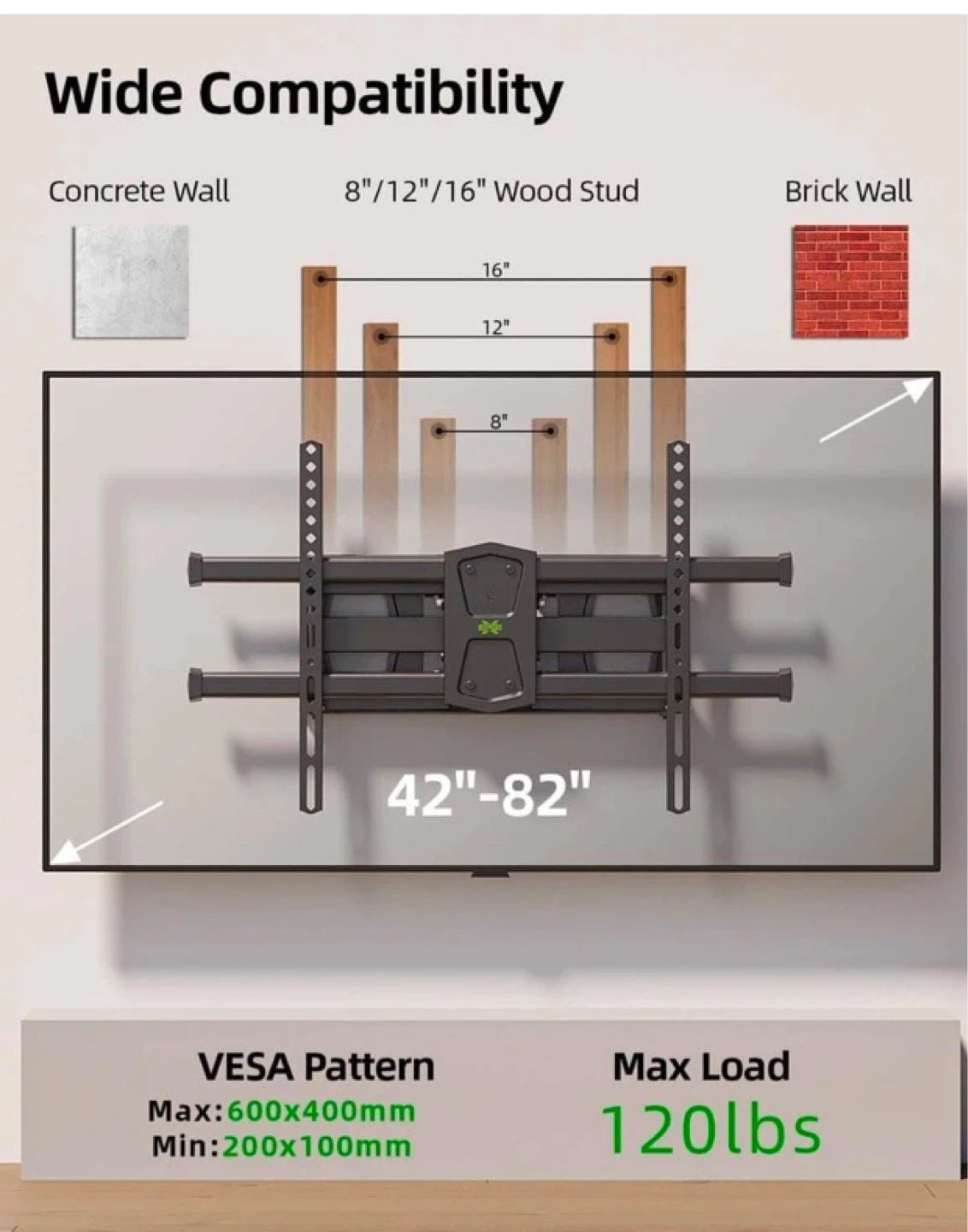 TV Wall Mount for 42"-82" TVs - photo 4