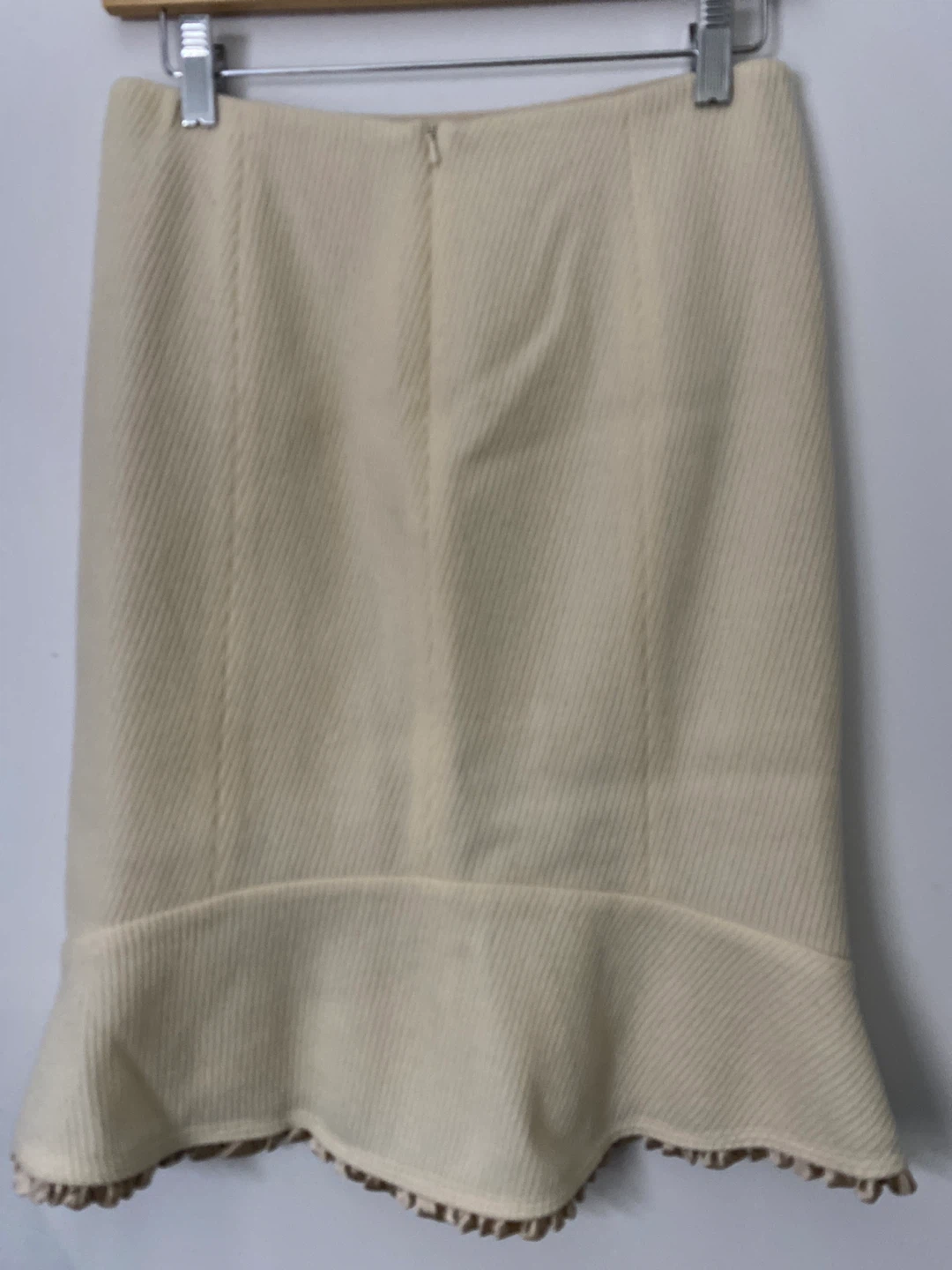 Rebecca Taylor Cream Tweed Flounce Skirt - photo 2