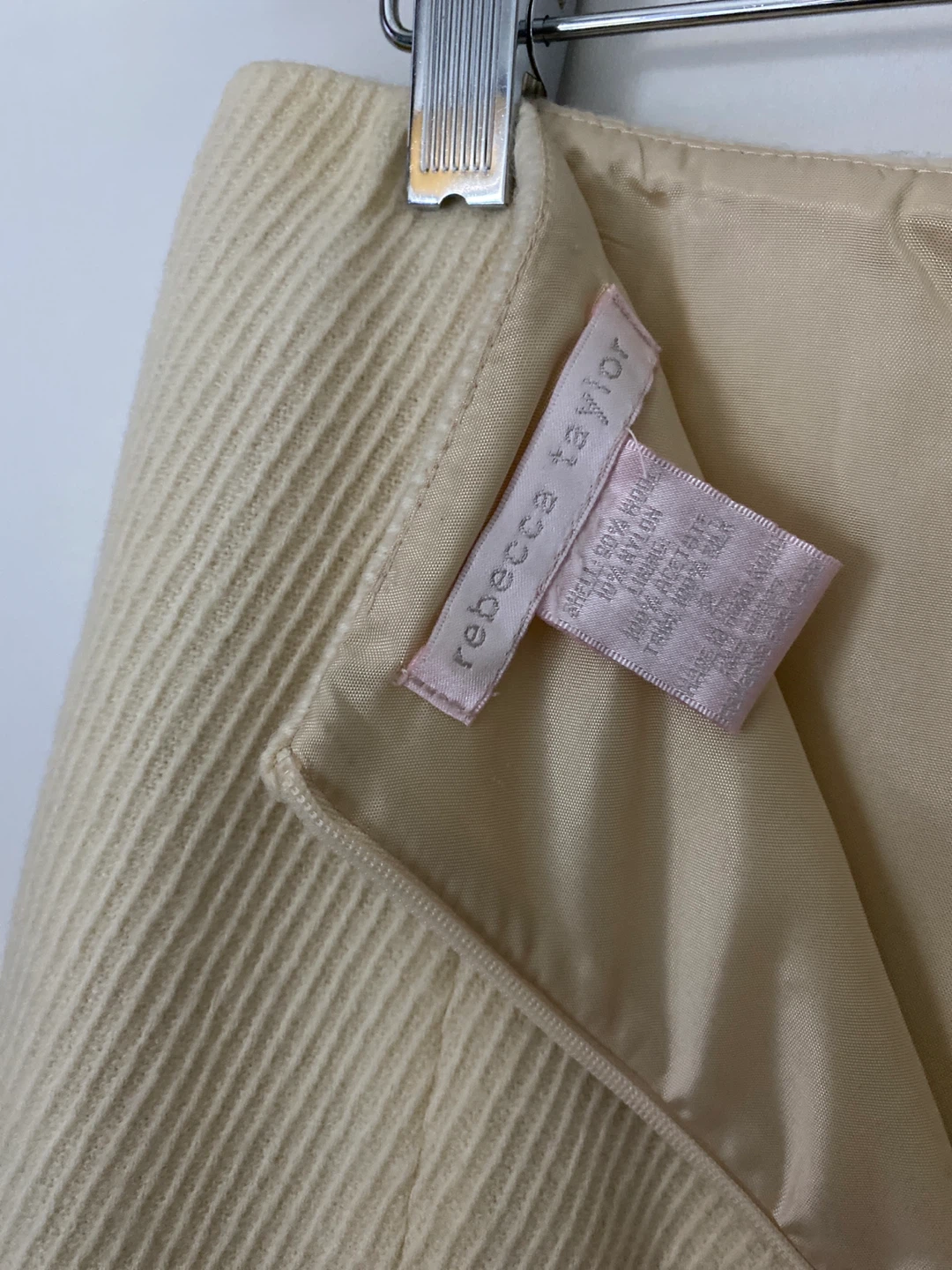 Rebecca Taylor Cream Tweed Flounce Skirt - photo 3