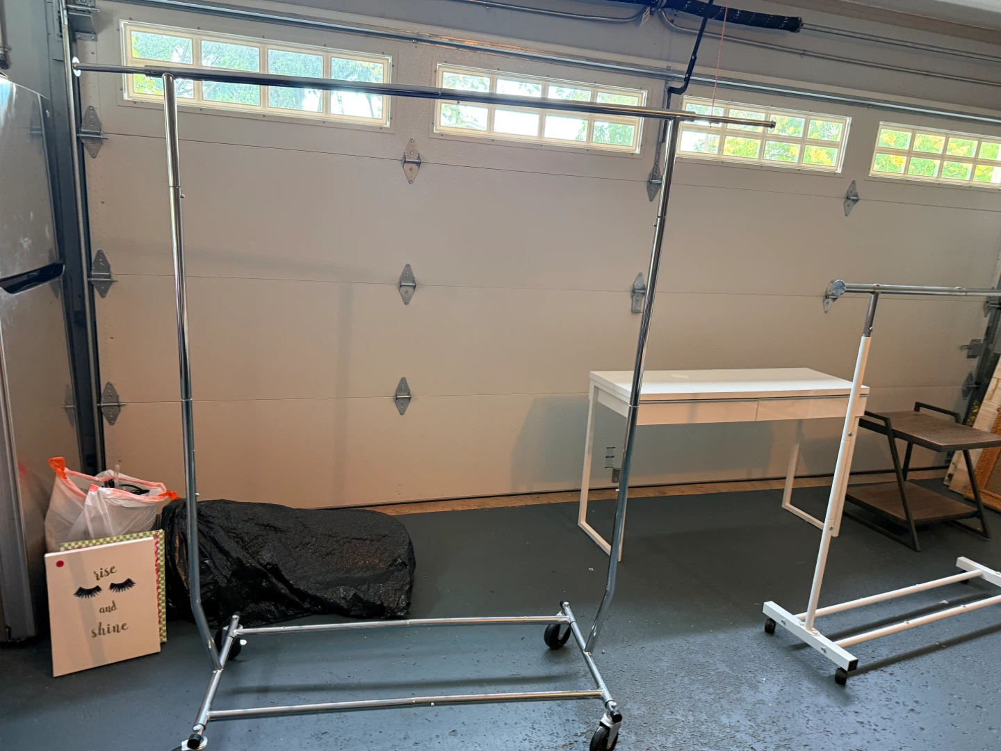 Adjustable Rolling Garment Rack - photo 3