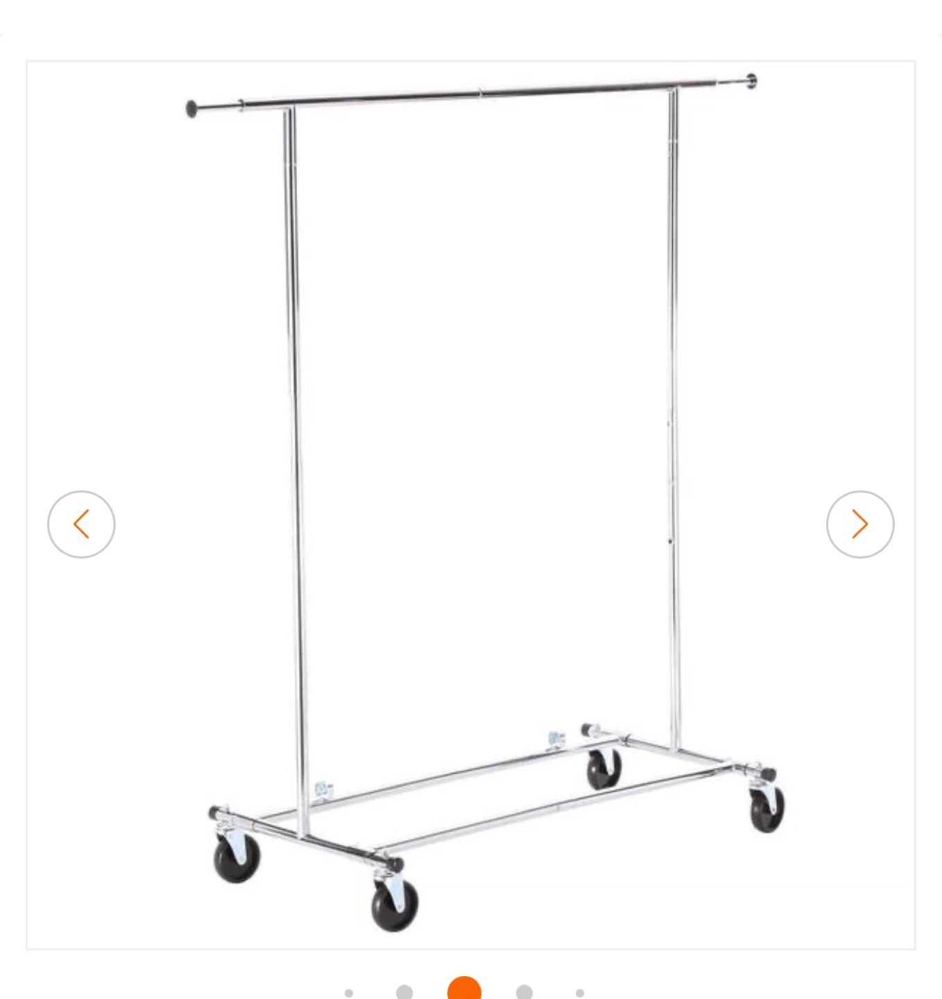 Adjustable Rolling Garment Rack - photo 2