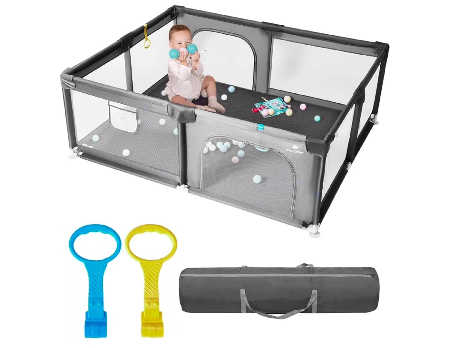 Toddler Playpen with Play Balls and Carrying Bag